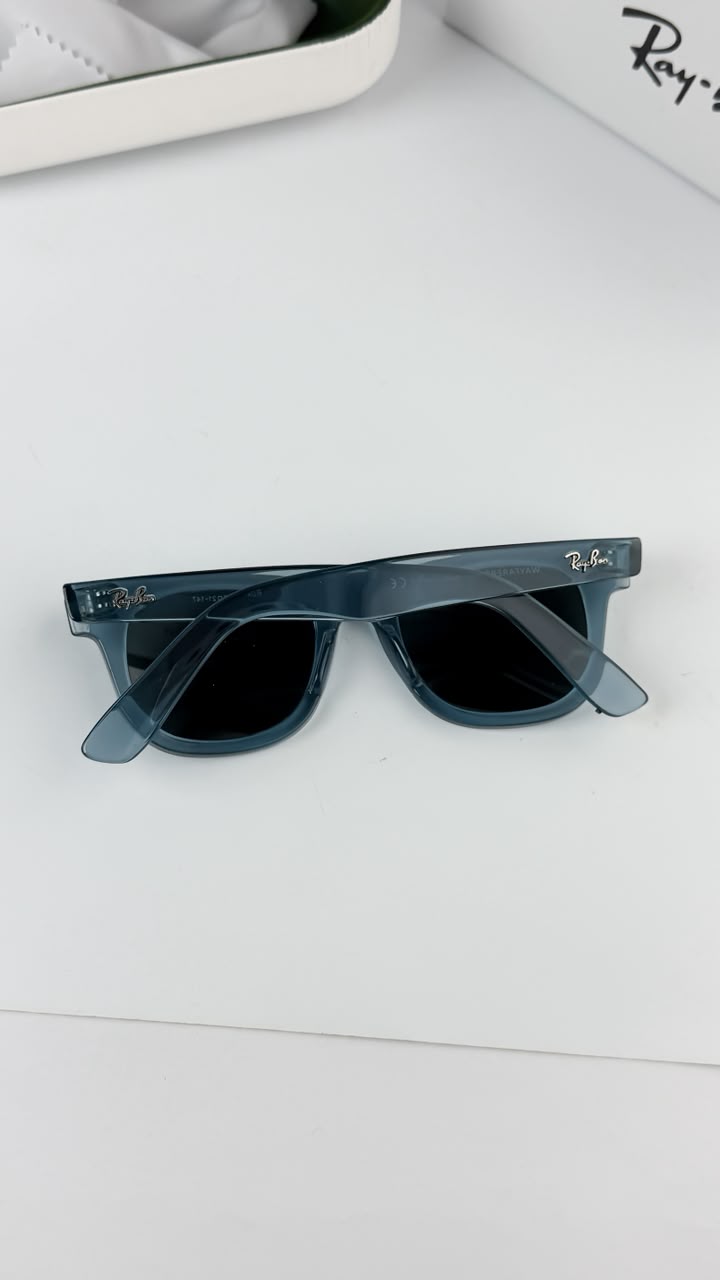 Rayban Blue Black Unisex Sunglasses