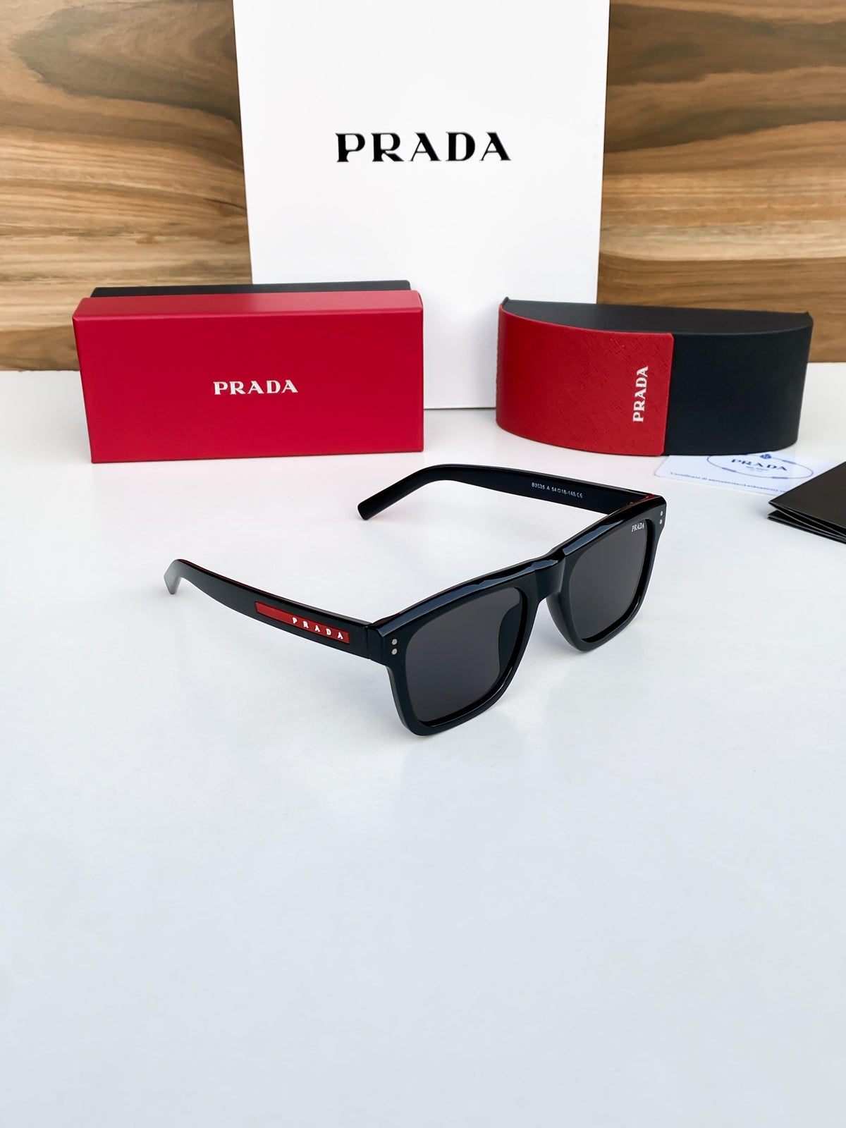 Prada Shine Black 3835