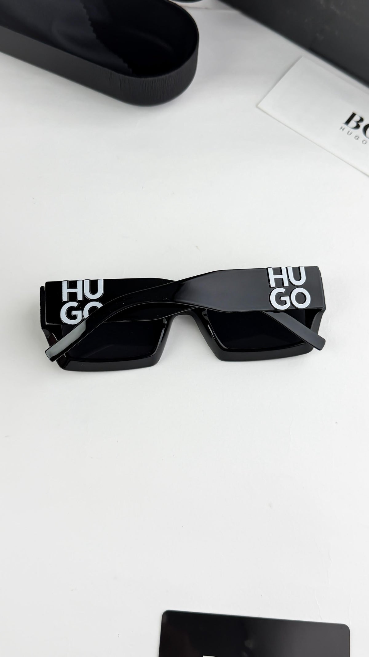 Hugo Boss Black Reactangular Unisex Sunglass