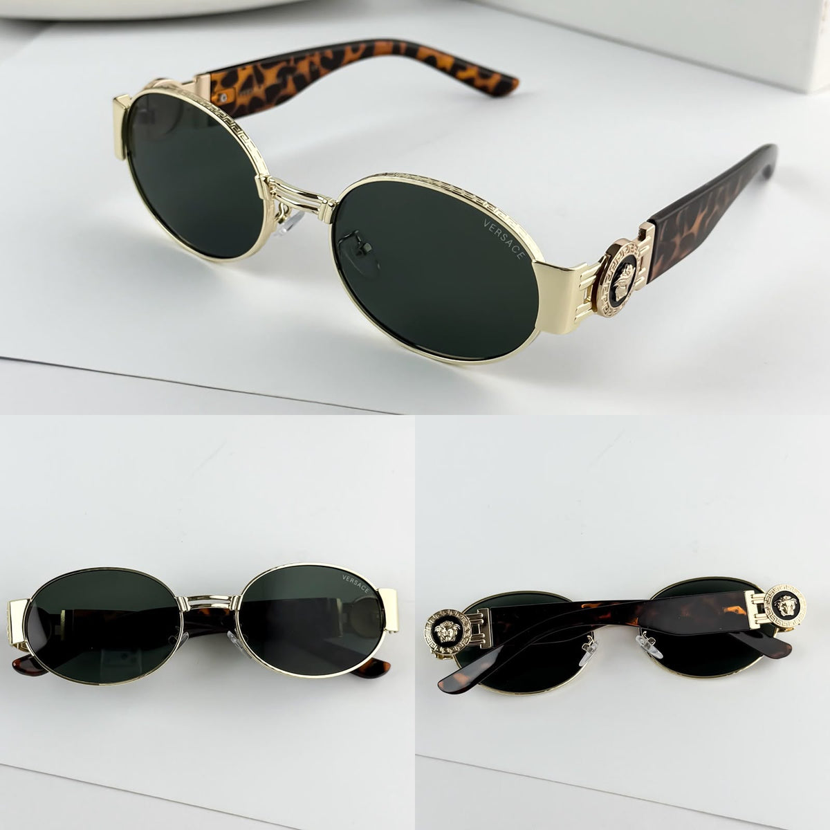 Versace Tiger Green Men's Subglasses