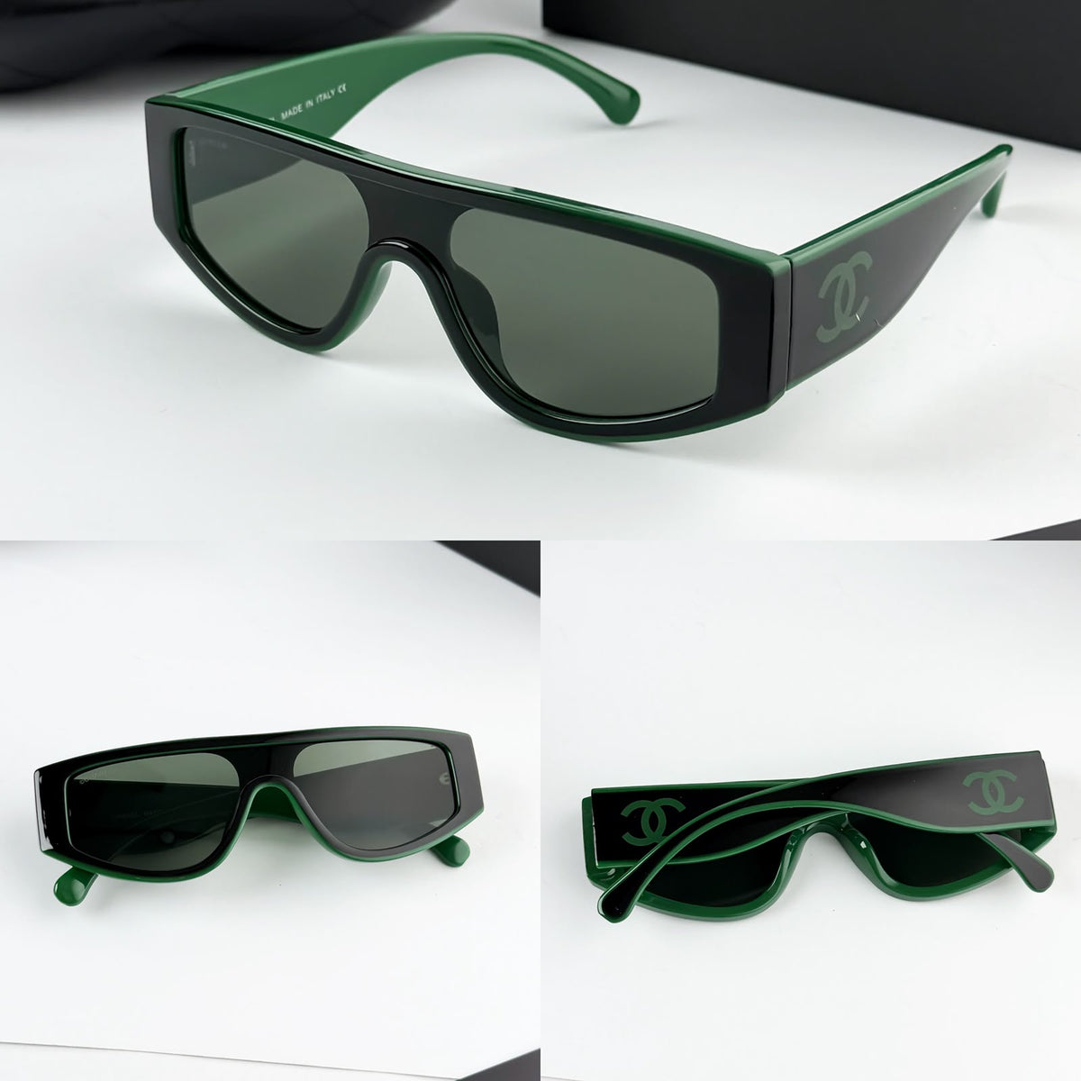 Chanel Green Unisex Sunglasses