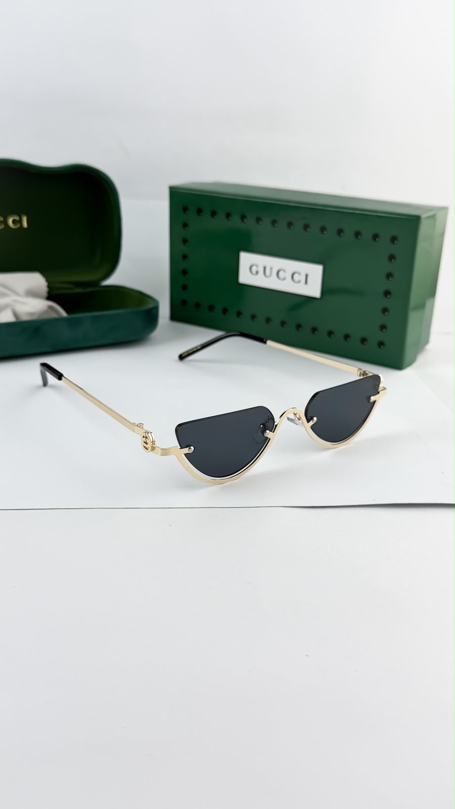 Gucci Geometric Frame Women's Sunglasses