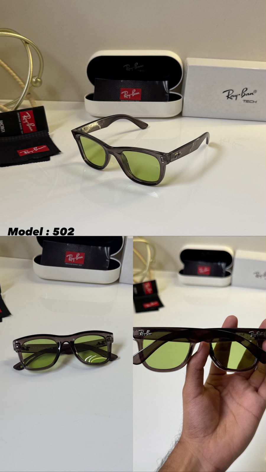 Ray-Ban Wayfarer, Shiny Black Unisex Sunglasses