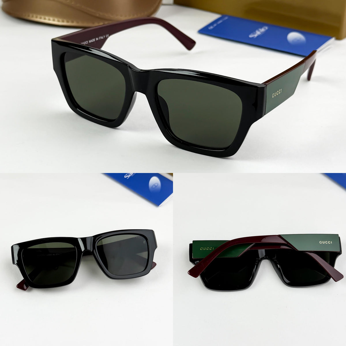 Gucci BLACK Mens Sunglasses