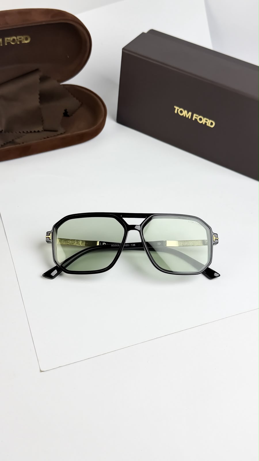 Tomford Gold Green Men's Sunglasses