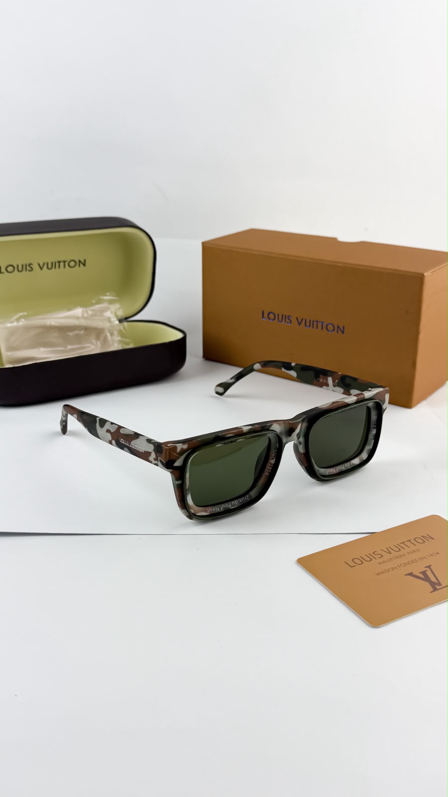 Louis Vuitton Army Green Unisex Sunglasses