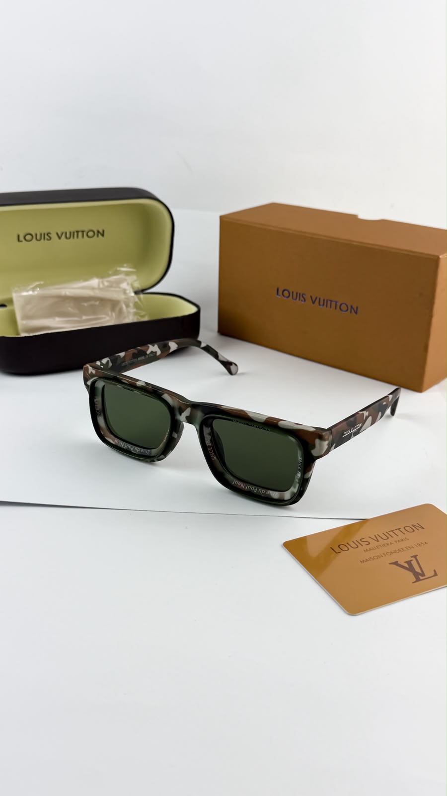 Louis Vuitton Army Green Unisex Sunglasses