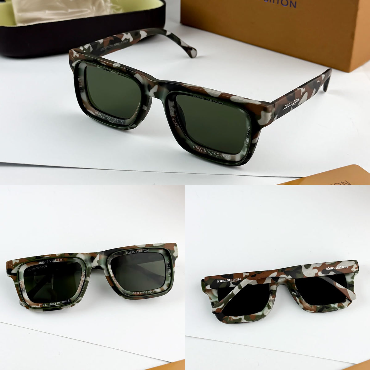 Louis Vuitton Army Green Unisex Sunglasses