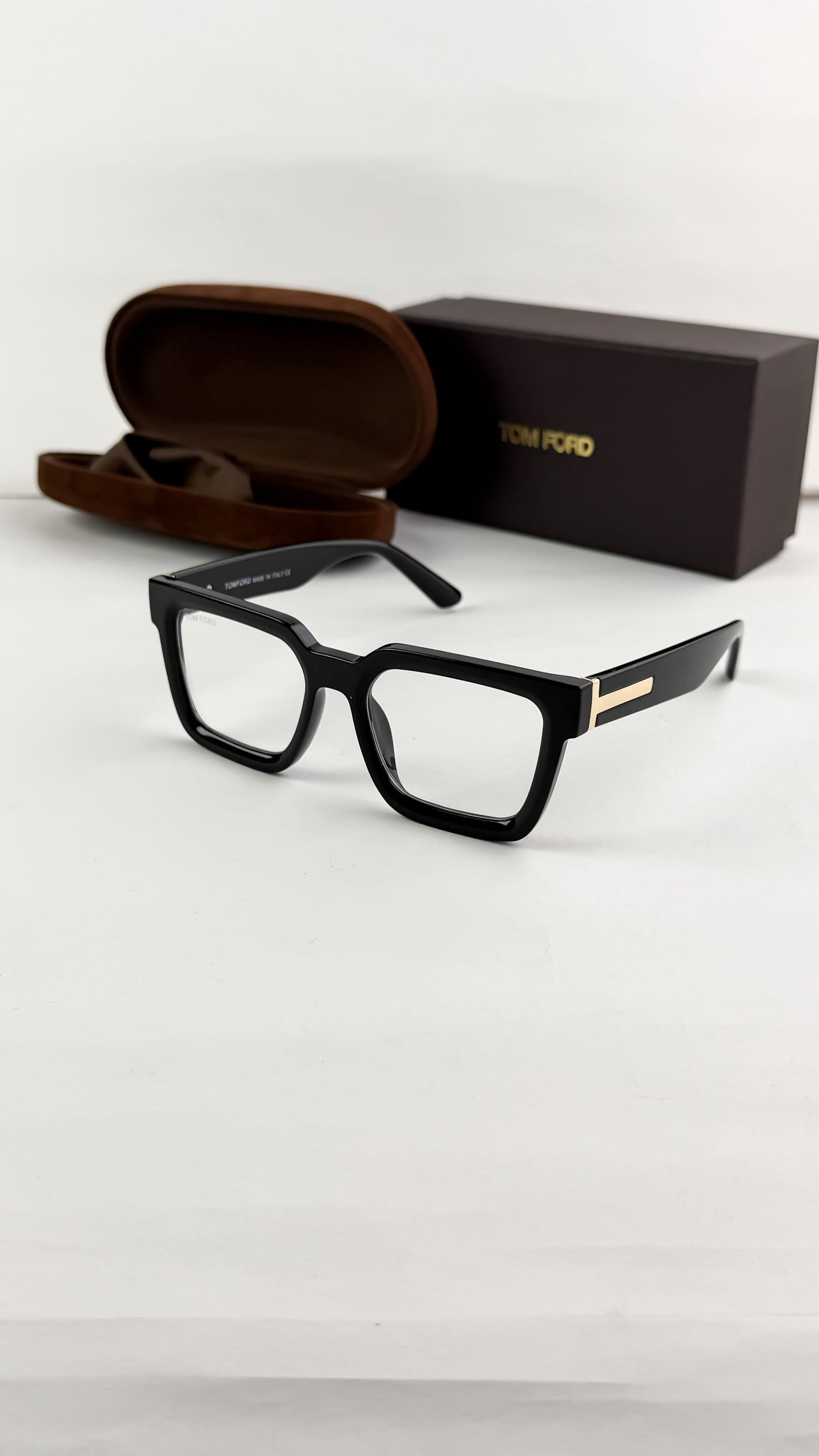 Tomford Black Plano Unisex Sunglasses