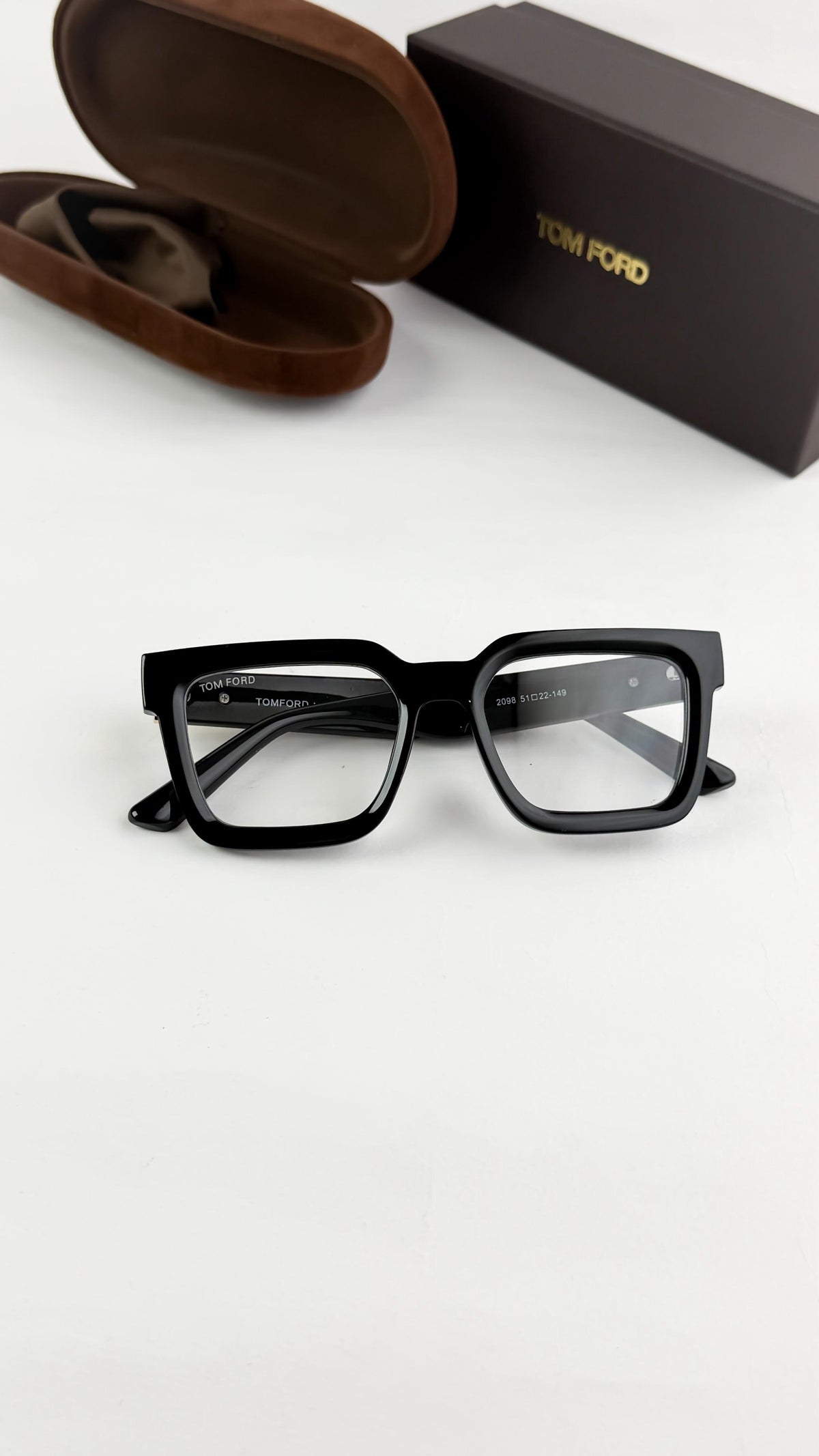 Tomford Black Plano Unisex Sunglasses