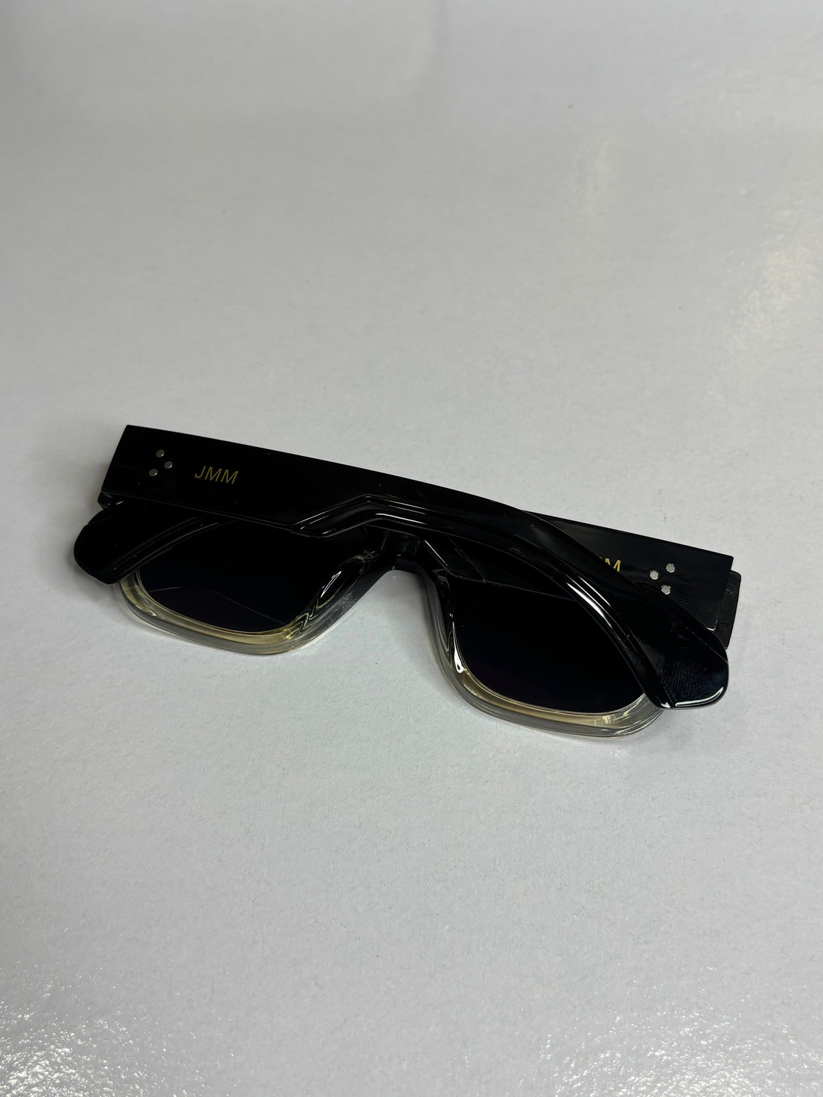Jacques Marie Mage Molino Unisex sunglasses featuring a bold black-to-clear gradient