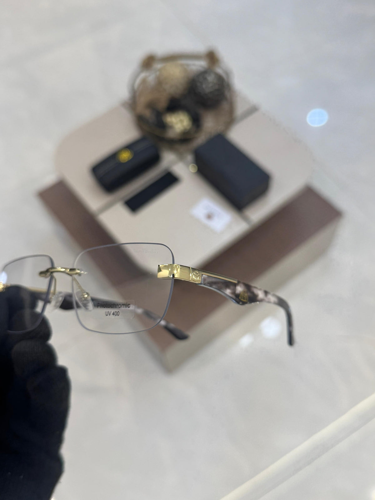 Maybach Rimless Men's Gold Silver Black Optical Frames