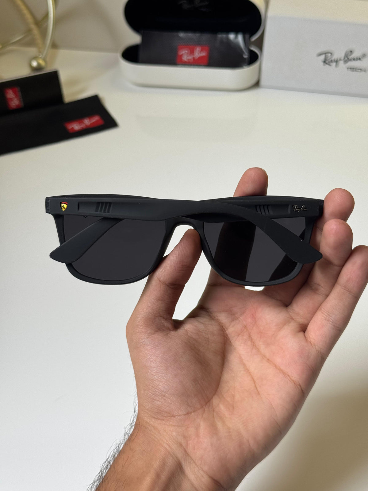 Ray-Ban Men UV Protected Square Men's Black Sunglasses