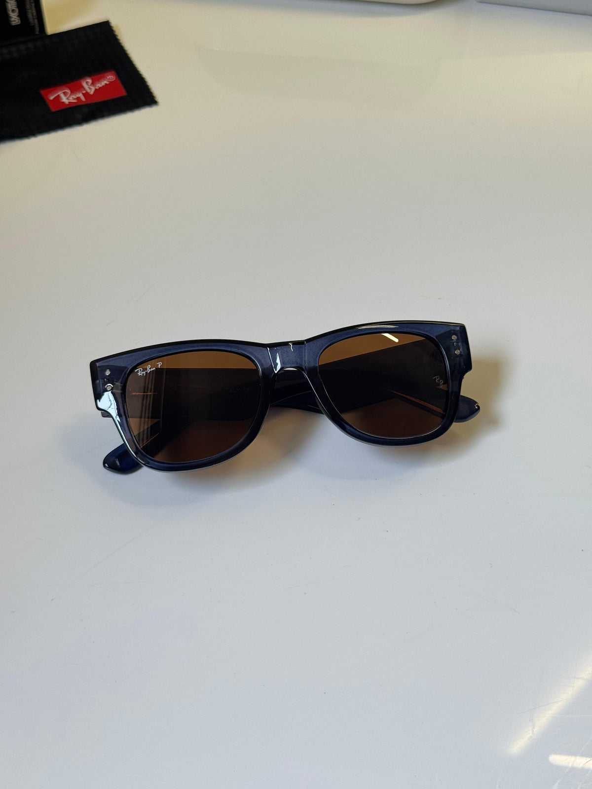 Ray-Ban Unisex Black Brown Gradient Square Unisex Sunglasses