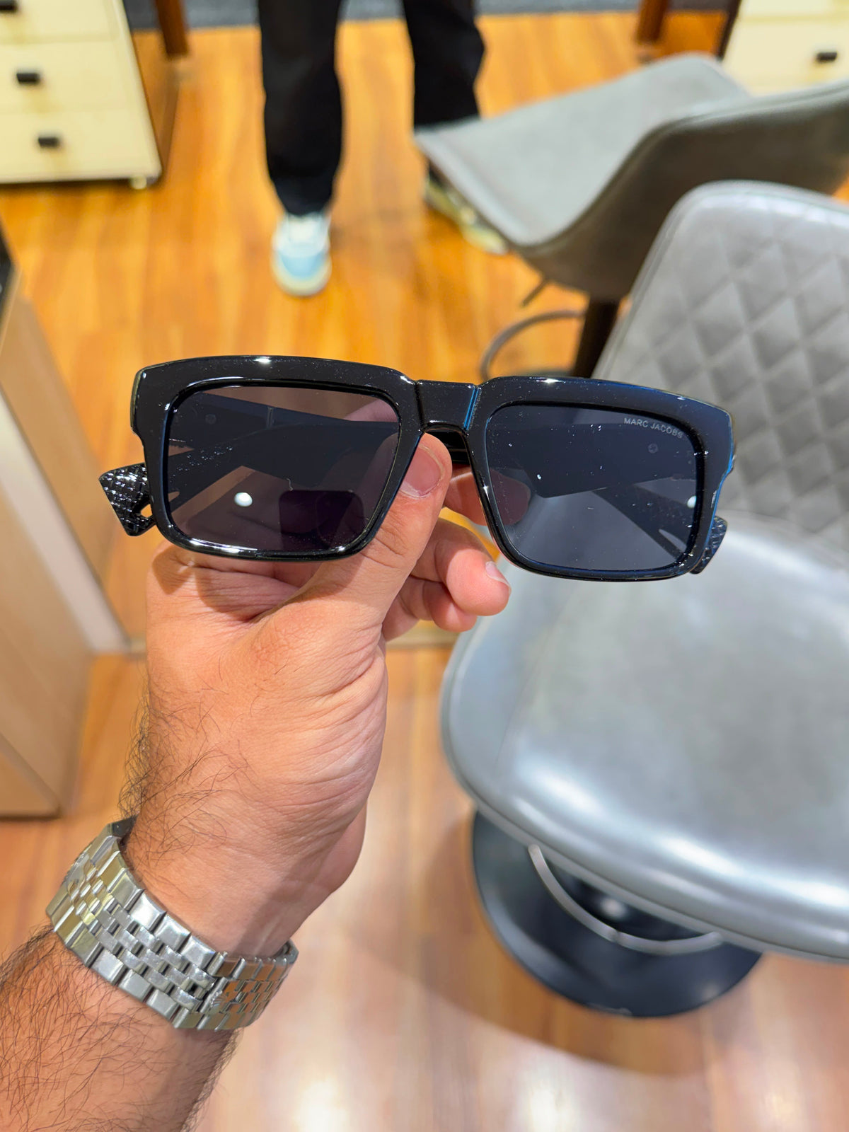 Marc Jacobs Black Gold Men's Sunglasses