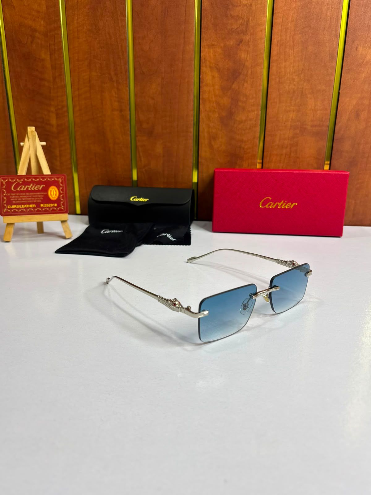 Cartier Blue Shade Unisex Sunglasses