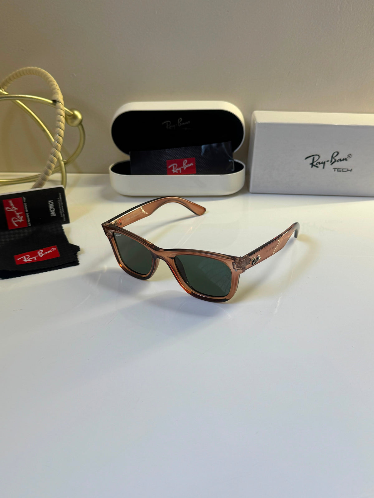 RAY-BAN Unisex UV Protected Brown Lens Square Unisex Sunglasses