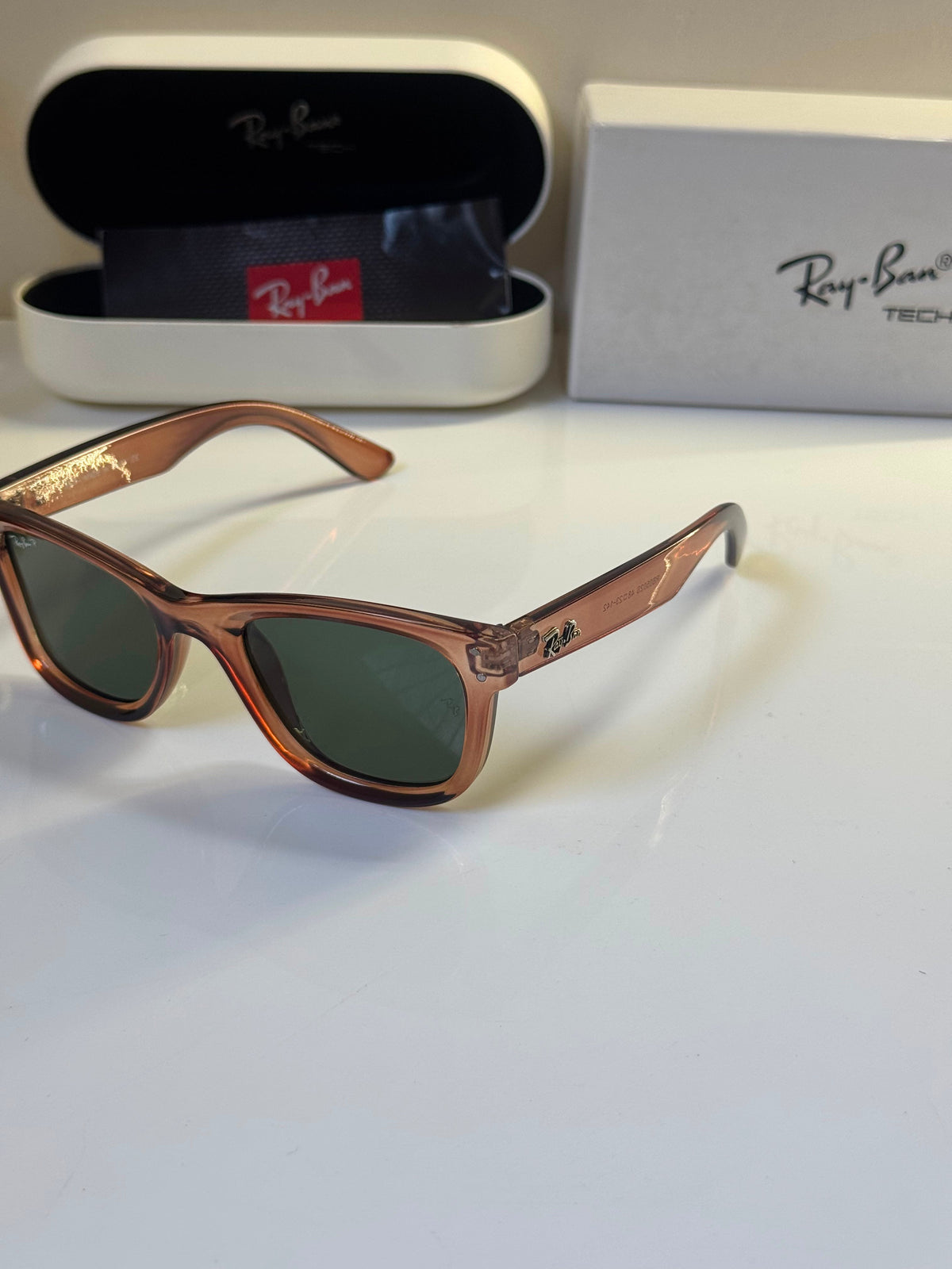 RAY-BAN Unisex UV Protected Brown Lens Square Unisex Sunglasses