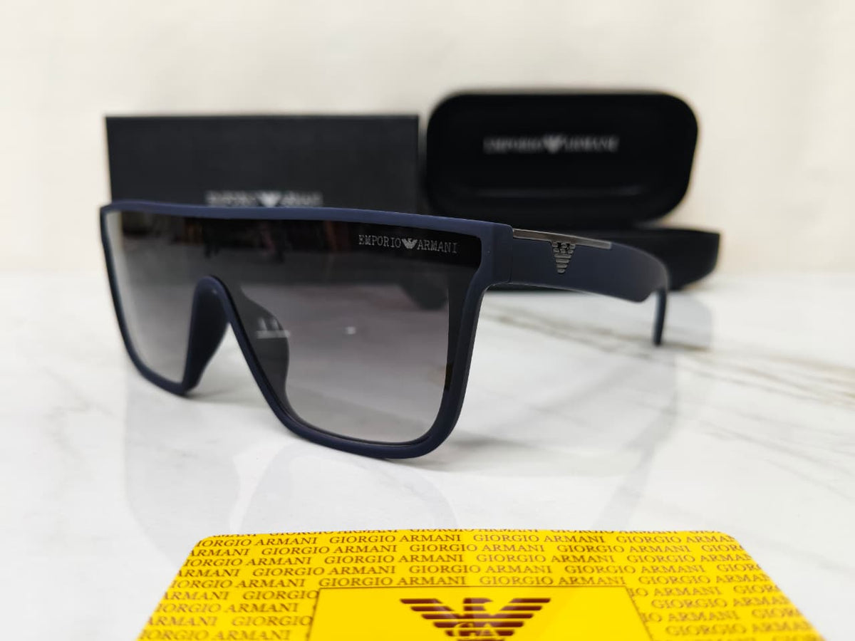 Emporio Armani Matt Blue Men's Sunglasses