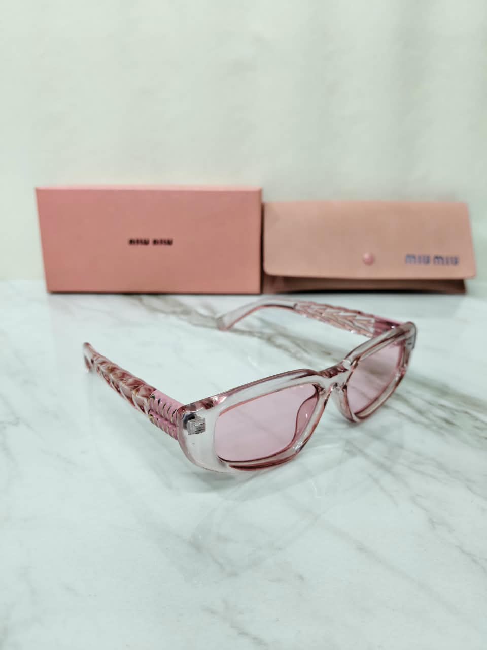 Miu Miu Blush Pink Women's Sunglasses