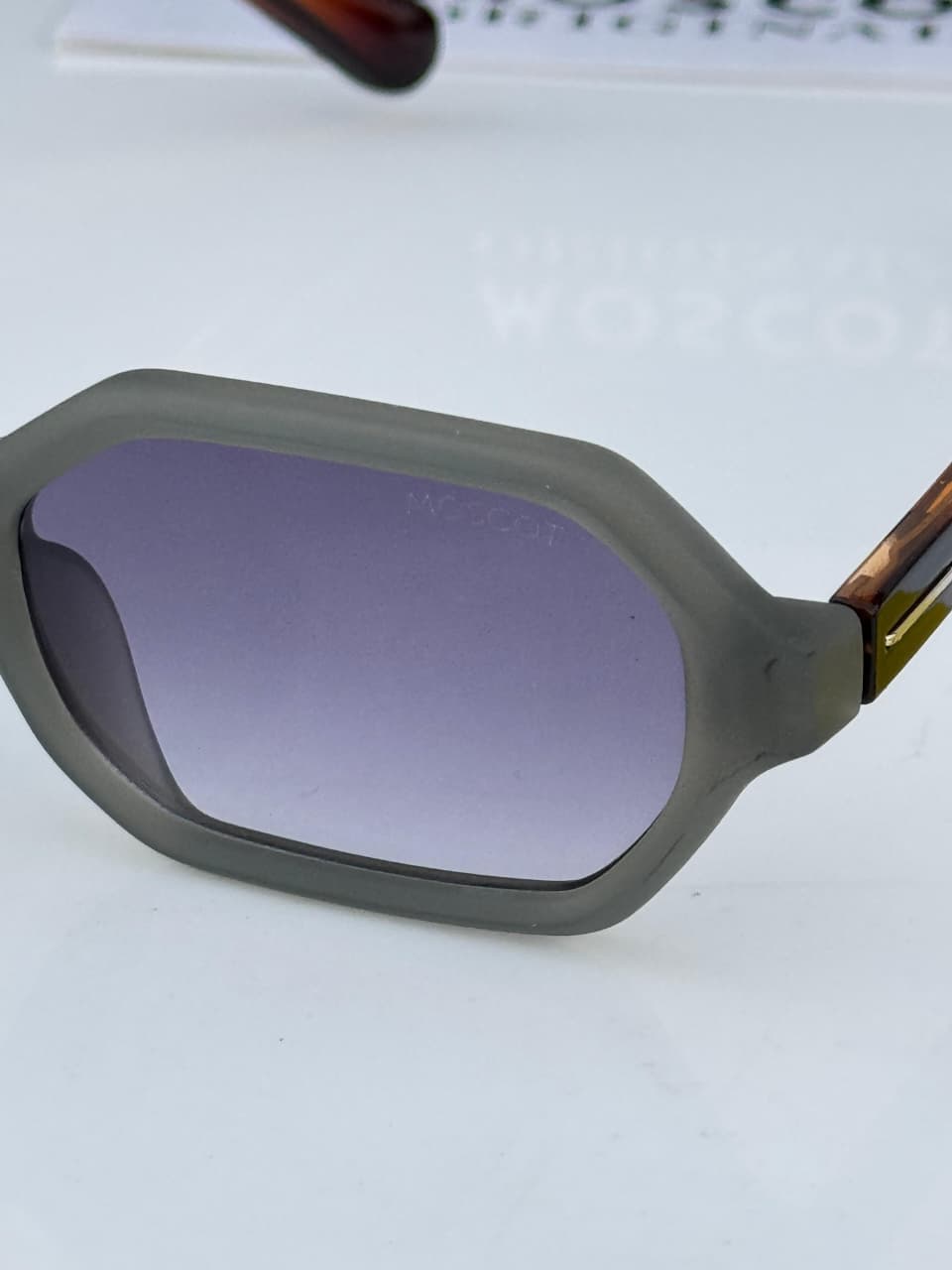 Moscot Brown Grey geometric Unisex sunglasses