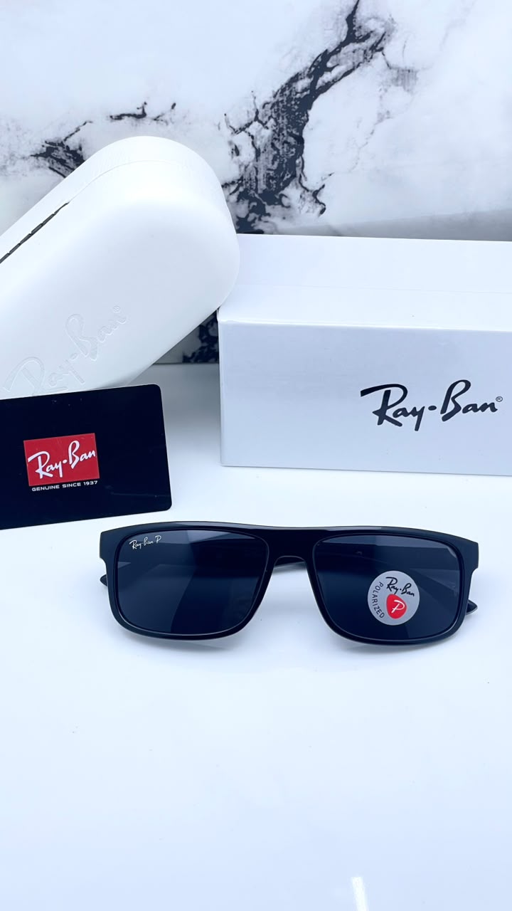 Ray-Ban rectangular grey black Unisex sunglasses